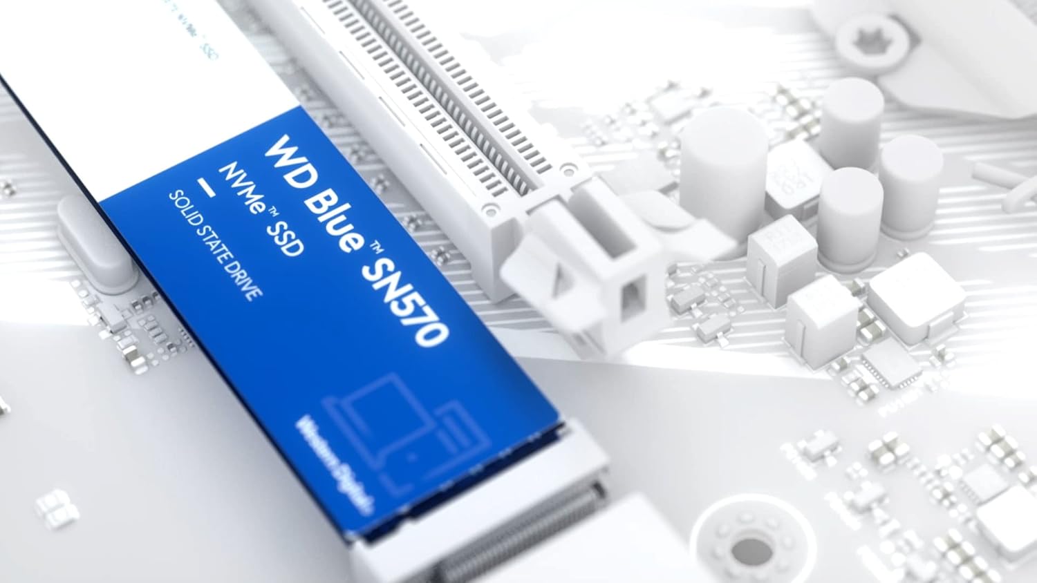 Western Digital Blue SN570 NVMe SSD intern 1 TB (WDS100T3B0C)