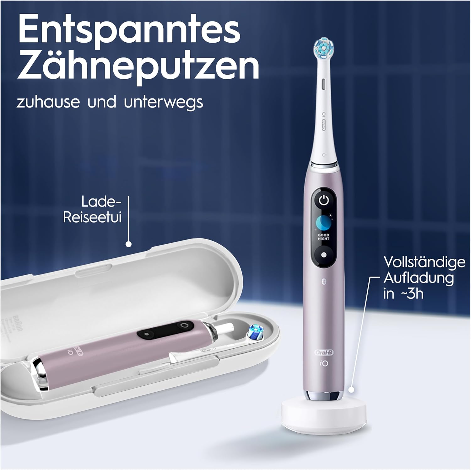 Oral-B iO Series 9 Plus Edition Electric Toothbrush/Electric Toothbrush, PLUS 3 brush heads incl. whitening, magnetic case