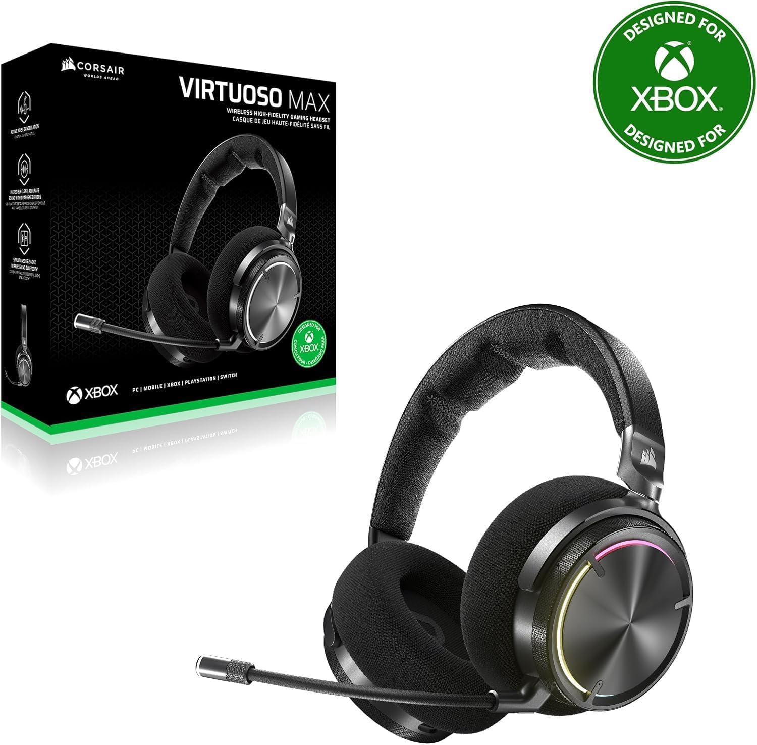 Corsair Virtuoso Max Wireless for Xbox Gaming-Headset mit Bluetooth