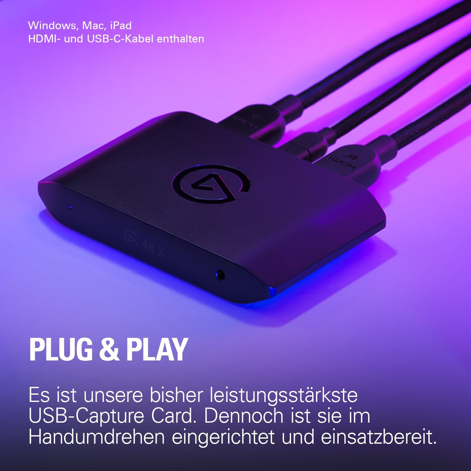 Elgato 4K X HDMI 2.1 Game Capture Card | PS5, Xbox Series X/S, PC | 4K120 Passthrough | 4K60 Recording