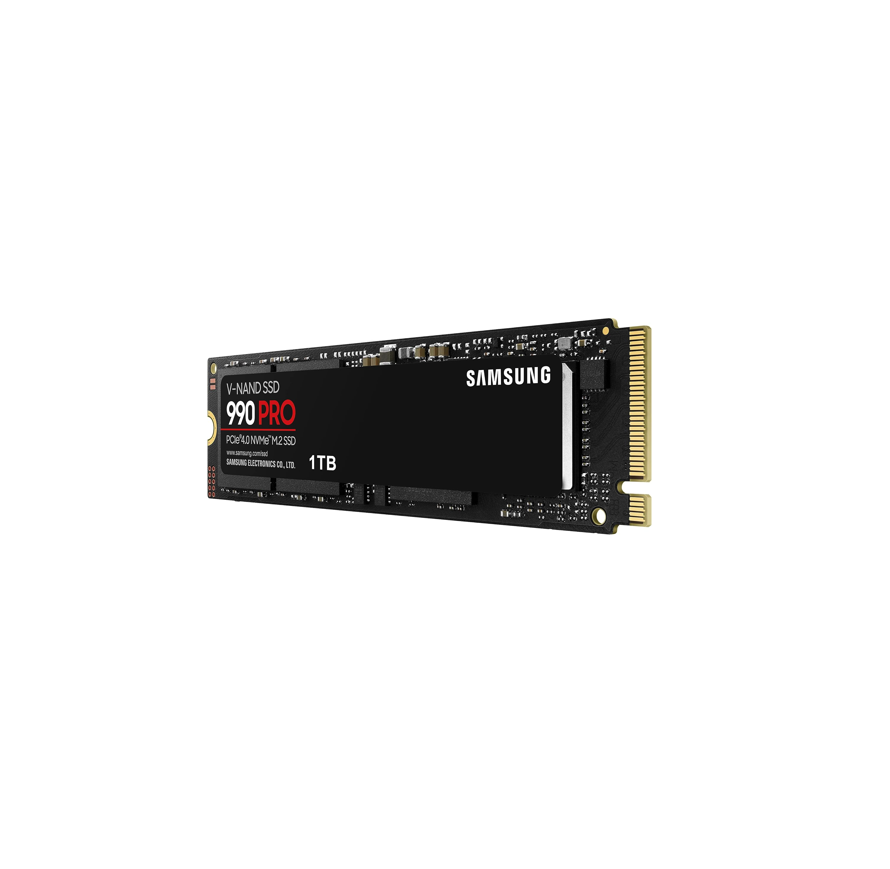Samsung 990 PRO PCle 4.0 NVMe M.2 SSD 1TB, 7450 MB/s Lesen, 6900 MB/s Schreiben, Interne SSD für Gaming und Videobearbeitung