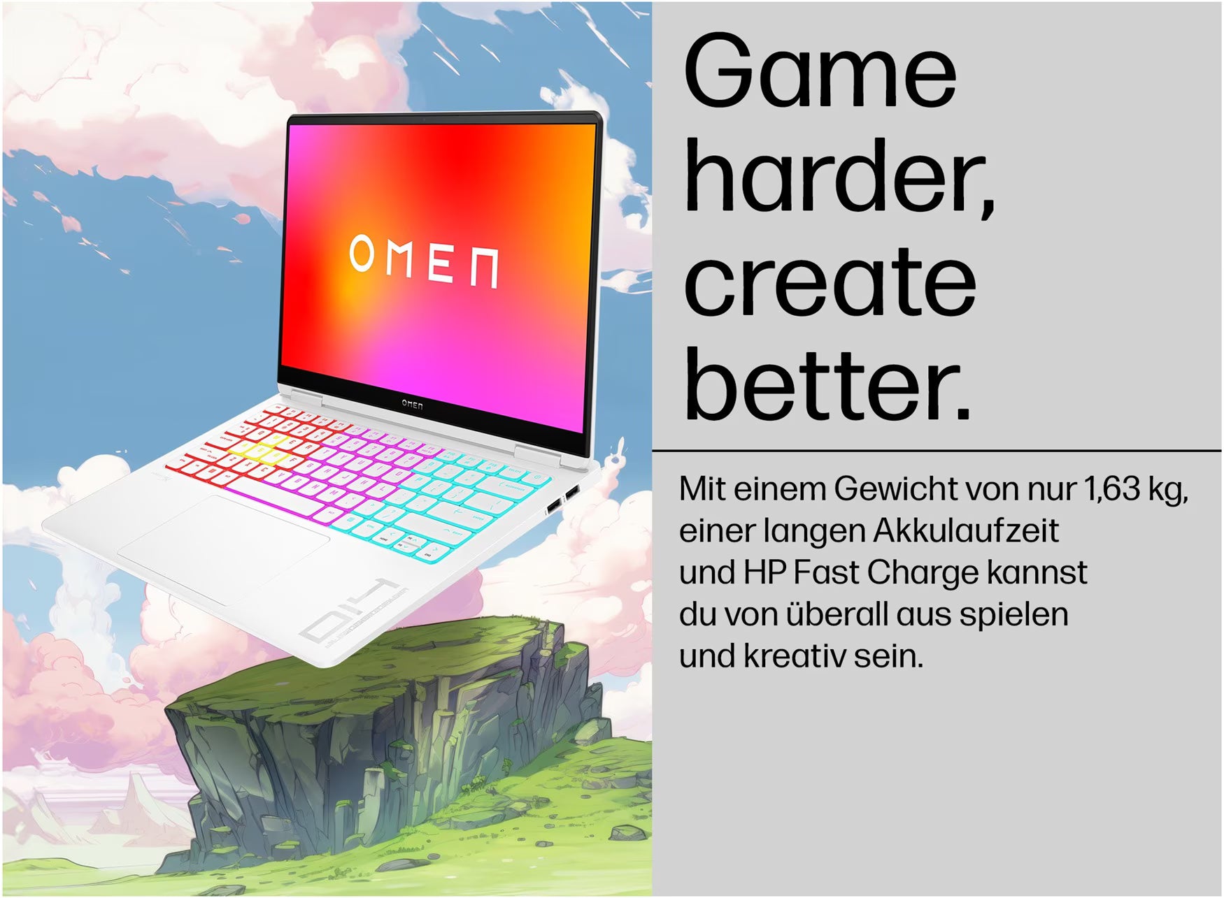 HP Omen Transcend 14-fb1770ng 3K OLED, Ultra 7 255H, RTX5060, 32GB RAM, 1TB SSD