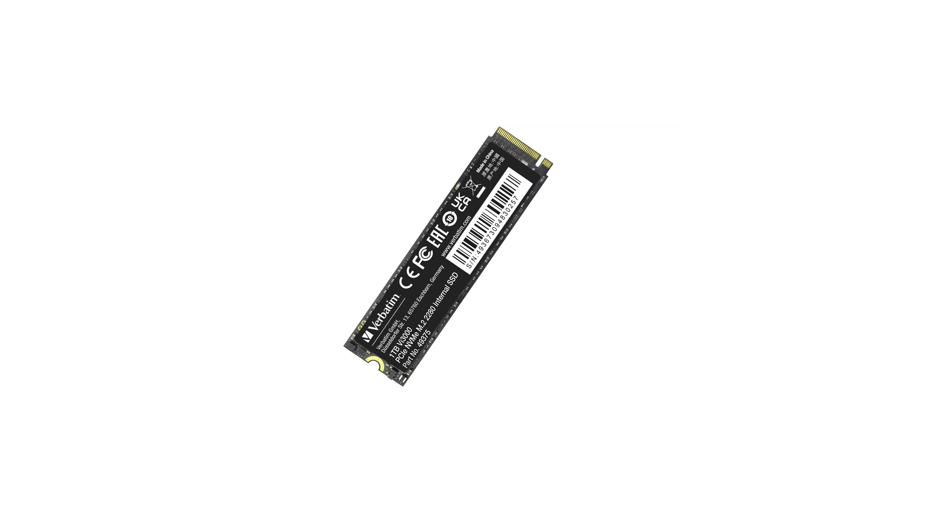 Verbatim Vi3000 SSD PCle NVMe M.2 2280 Internal SSD 1TB