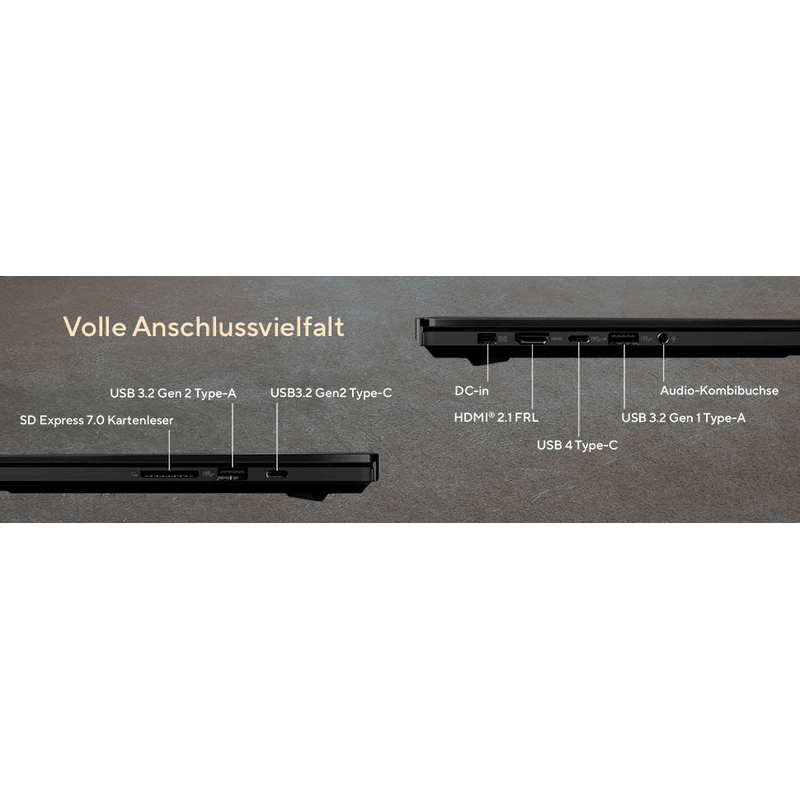 ASUS ProArt P16 H7606 H7606WP-RJ090W 16" 2,8K | Ryzen AI 9 HX 370 | 32GB RAM 2TB SSD | RTX 5070 | W11H QWERTZ