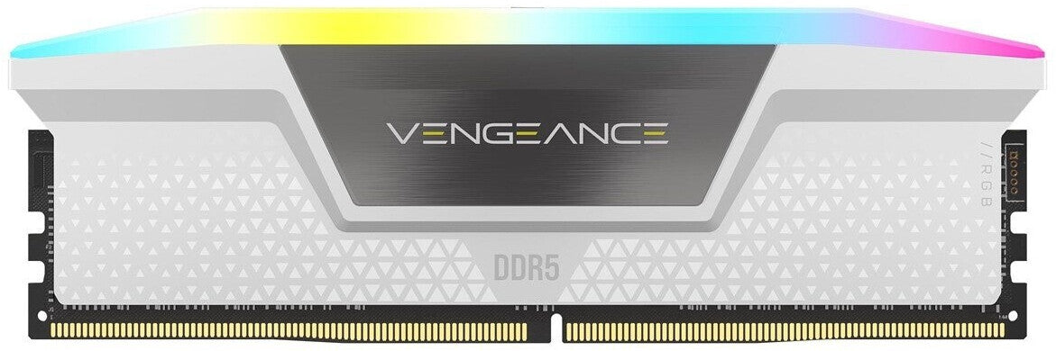CORSAIR Vengeance RGB DDR5 RAM 32GB (2x16GB) 6000MHz CL36-44-44-96 1.4V AMD Expo & Intel XMP Desktop-Computer-Speicher - Weiß (CMH32GX5M2E6000Z36W)