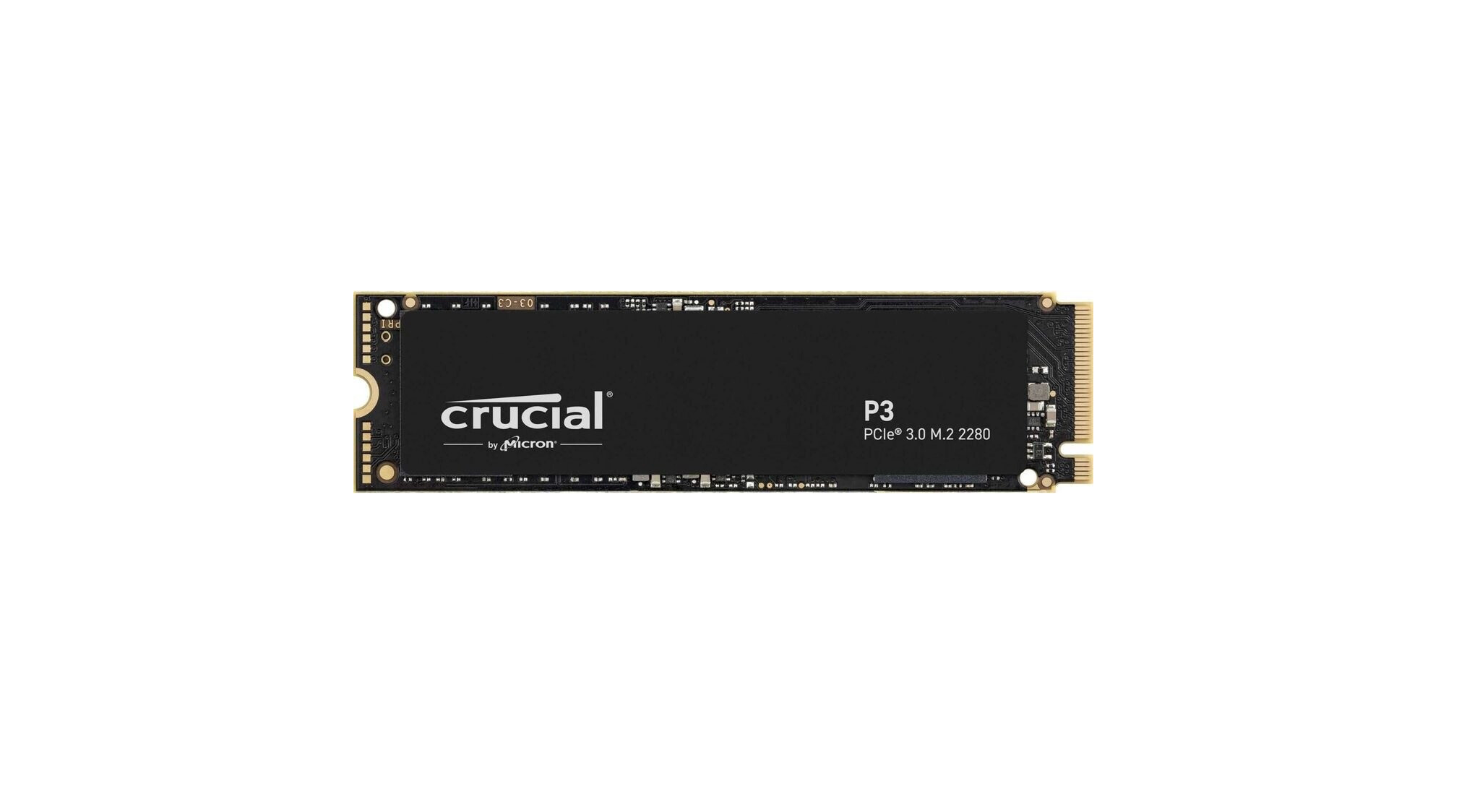 Crucial P3 PCle 3.0 NVMe M.2 SSD 500GB bis zu 3500 MB/s Lesegeschwindigkeit