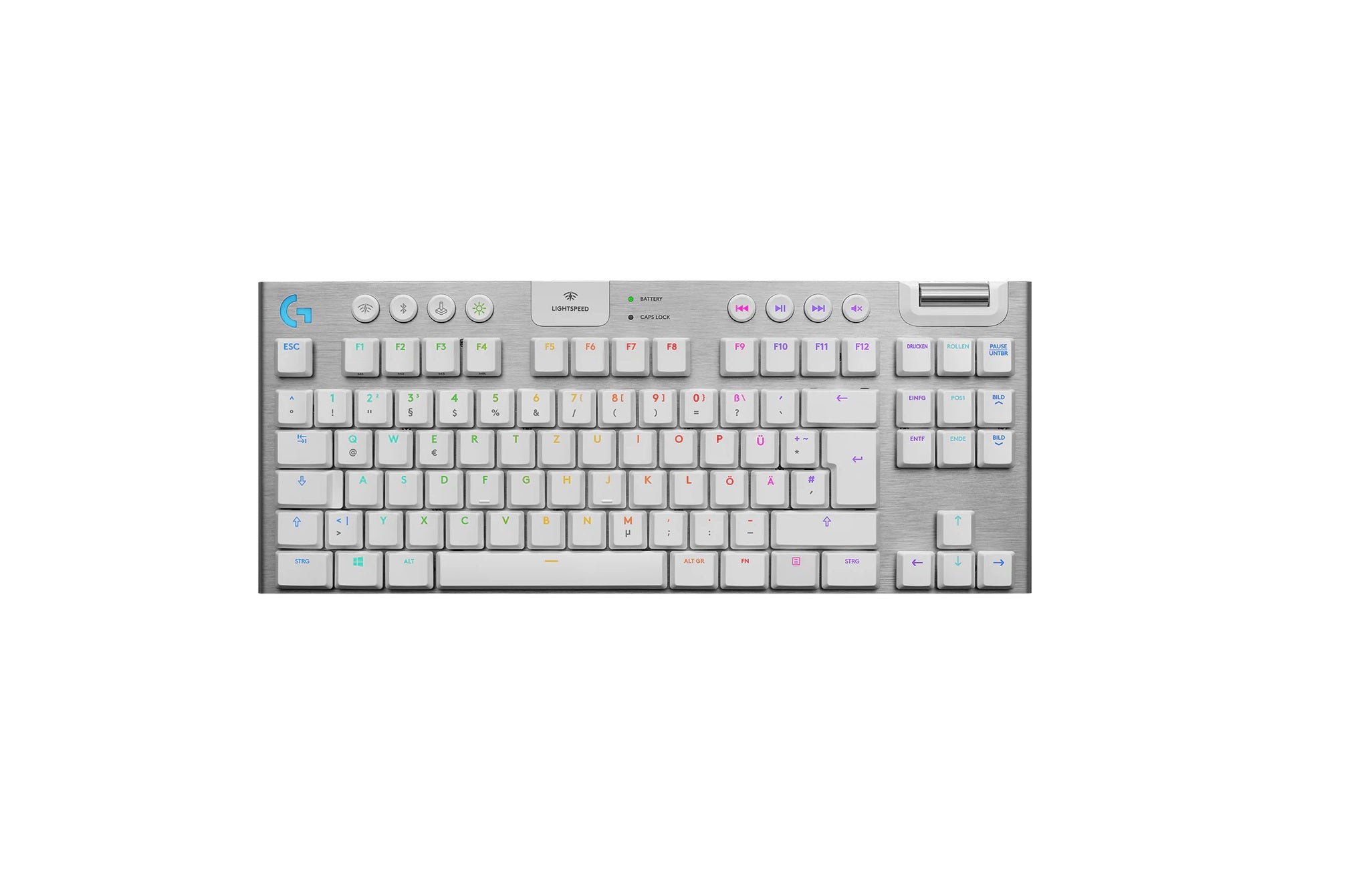 Logitech G915 TKL Weiß GL Tactile (DE) Mechanische Gaming-Tastatur