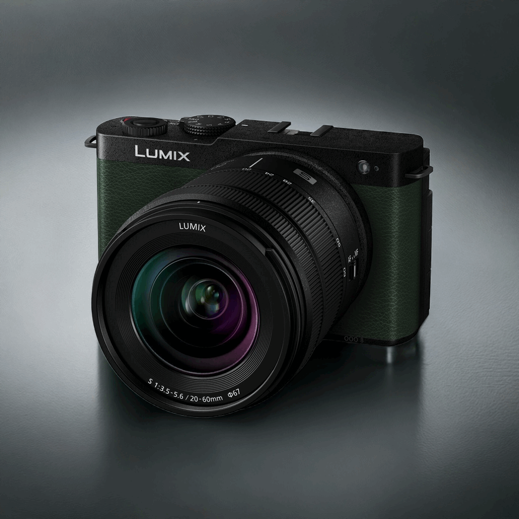 Panasonic Lumix DC-S9 Kit 20-60 mm Vollformat Kamera, spiegellos,5 GHz WLAN, Dark Olive, 20-60 mm Objektiv