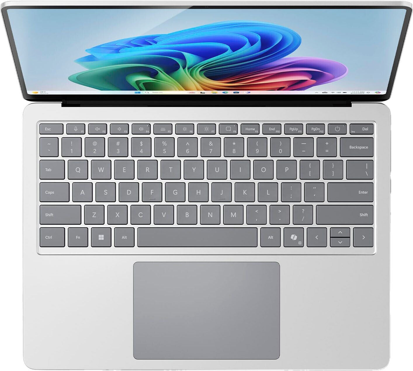 Microsoft Surface Laptop – Rückansicht Alcantara