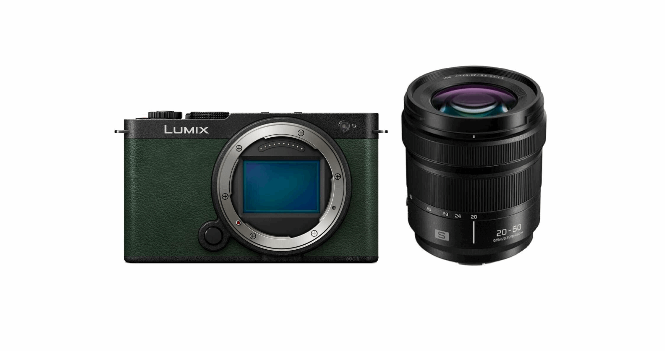 Panasonic Lumix DC-S9 Kit 20-60 mm Vollformat Kamera, spiegellos,5 GHz WLAN, Dark Olive, 20-60 mm Objektiv