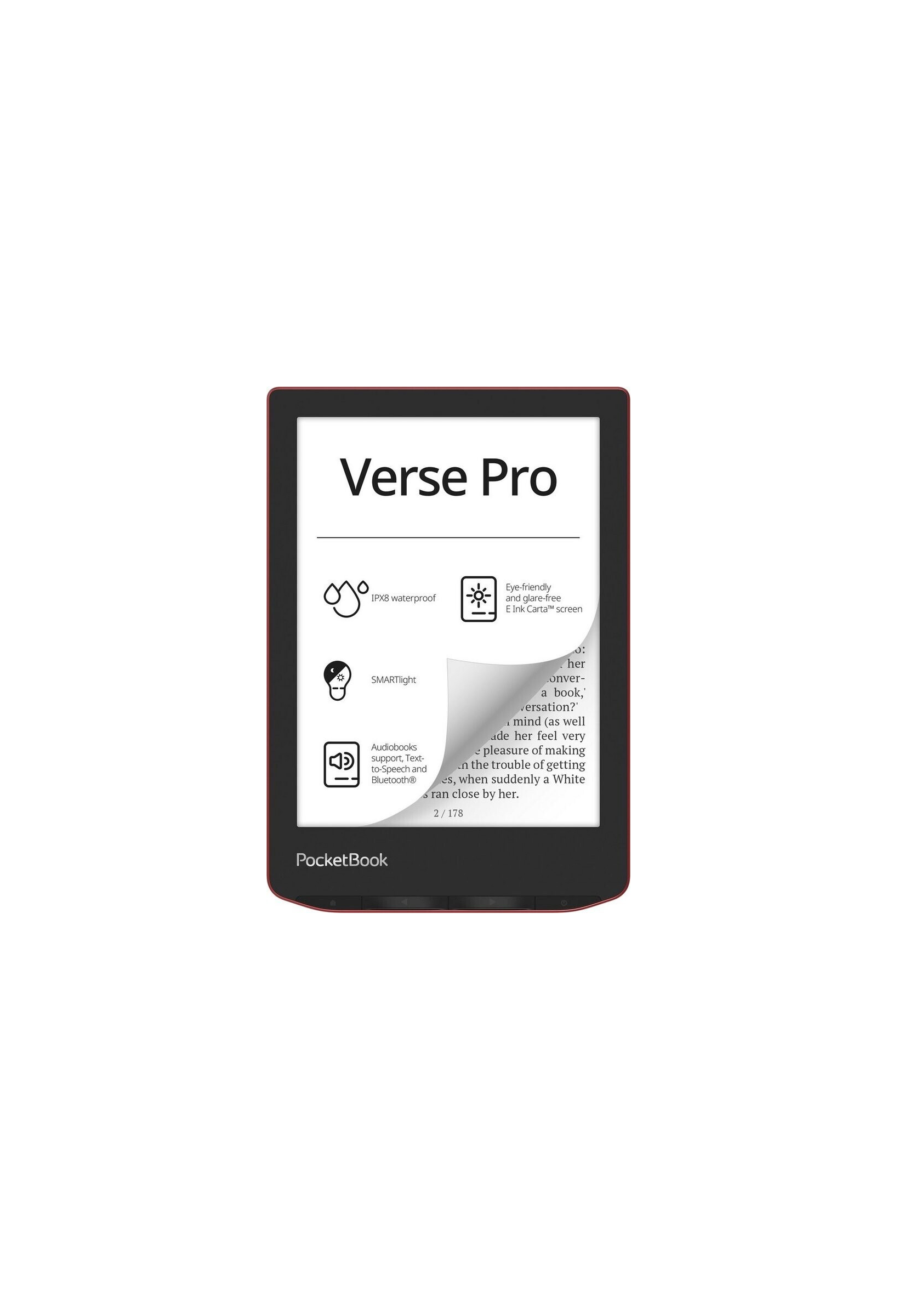 Pocketbook Verse Pro, E-Reader, 6'' E-Ink-Carta Display, 16 GB, Bluetooth, wasserdicht, Stormy Sea