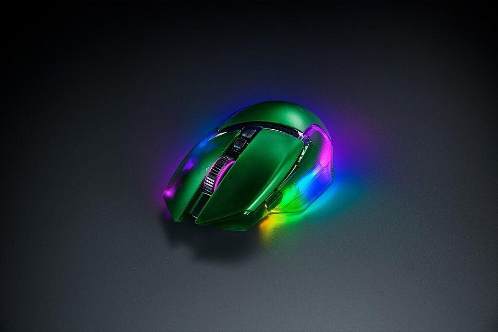 Razer Basilisk V3 Pro 35K Phantom Green Edition - kabellose ergonomische RGB-Gaming-Maus