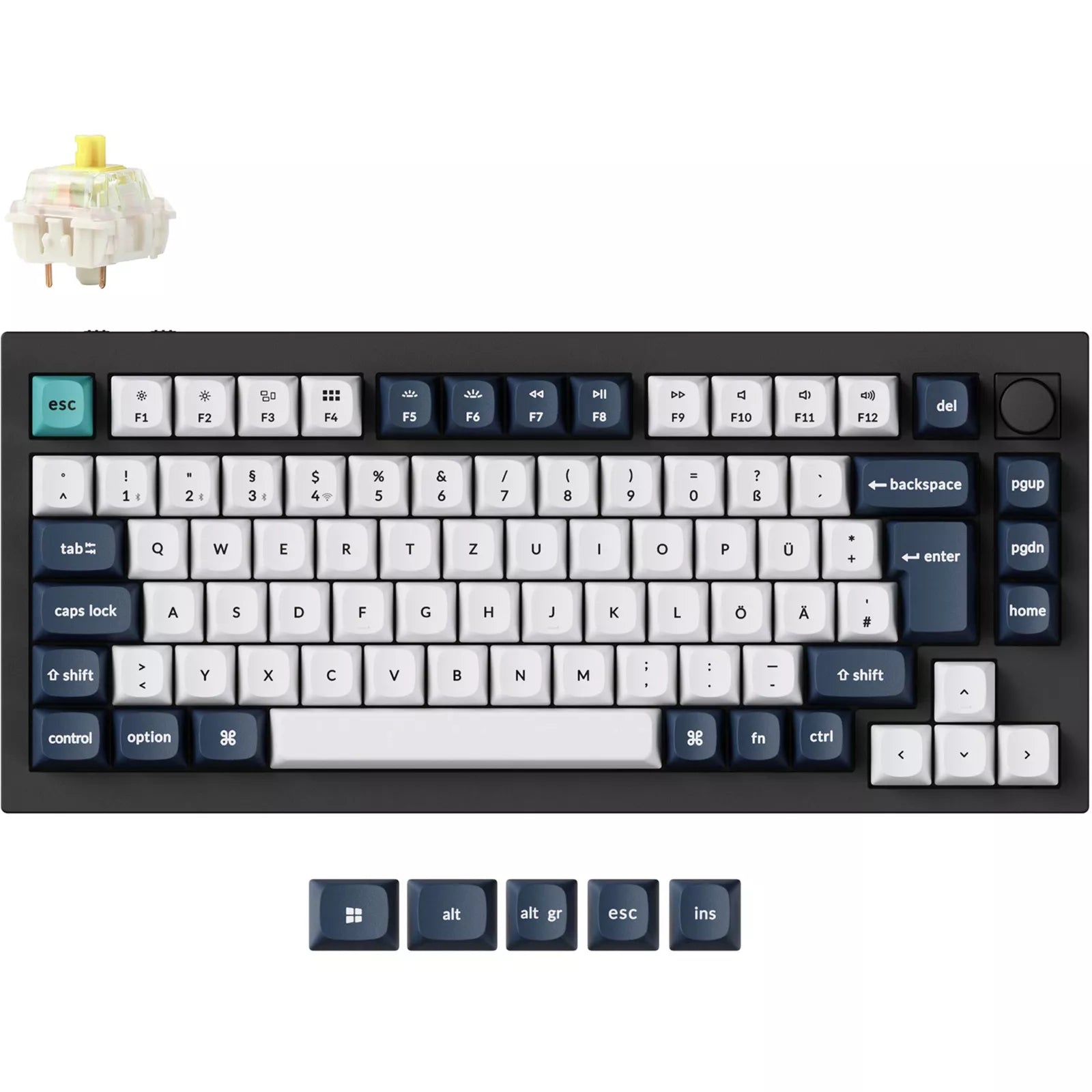Keychron Q1 Max, Gaming-Tastatur, schwarz