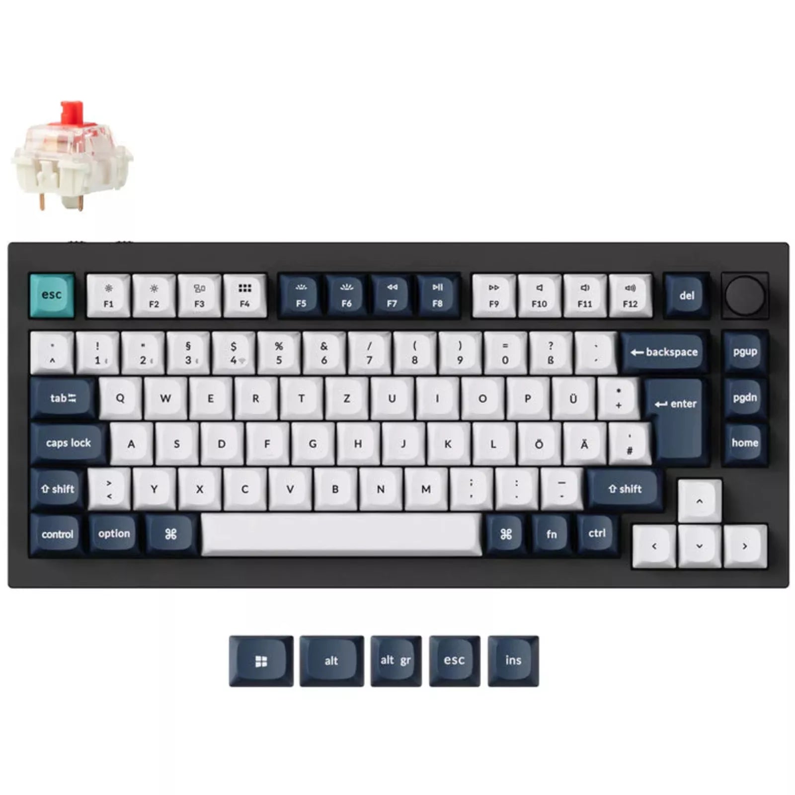 Keychron Q1 Max, Gaming-Tastatur, schwarz