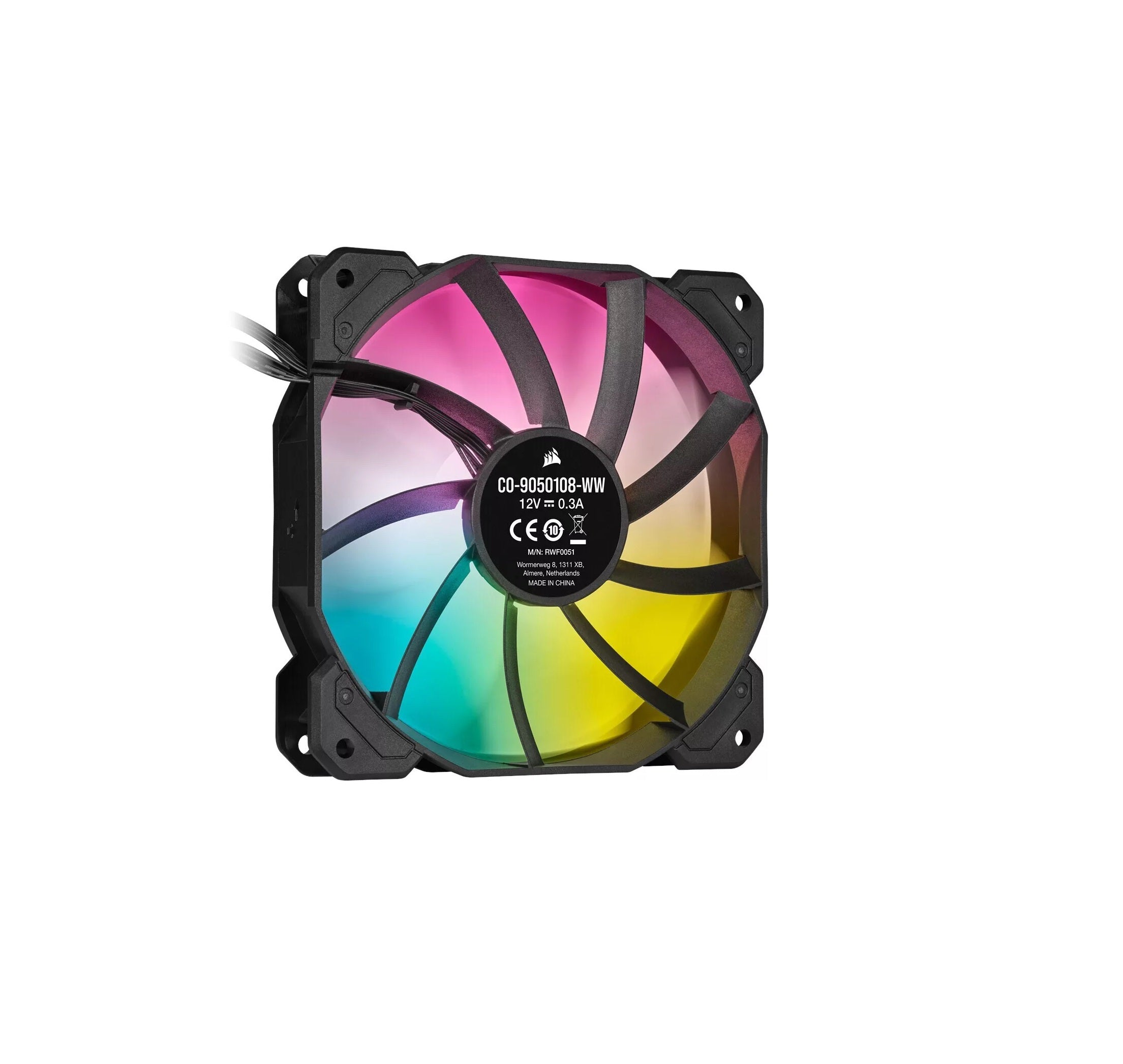 Corsair iCUE SP120 RGB ELITE 120-mm-PWM-Leistungslüfter für Desktop