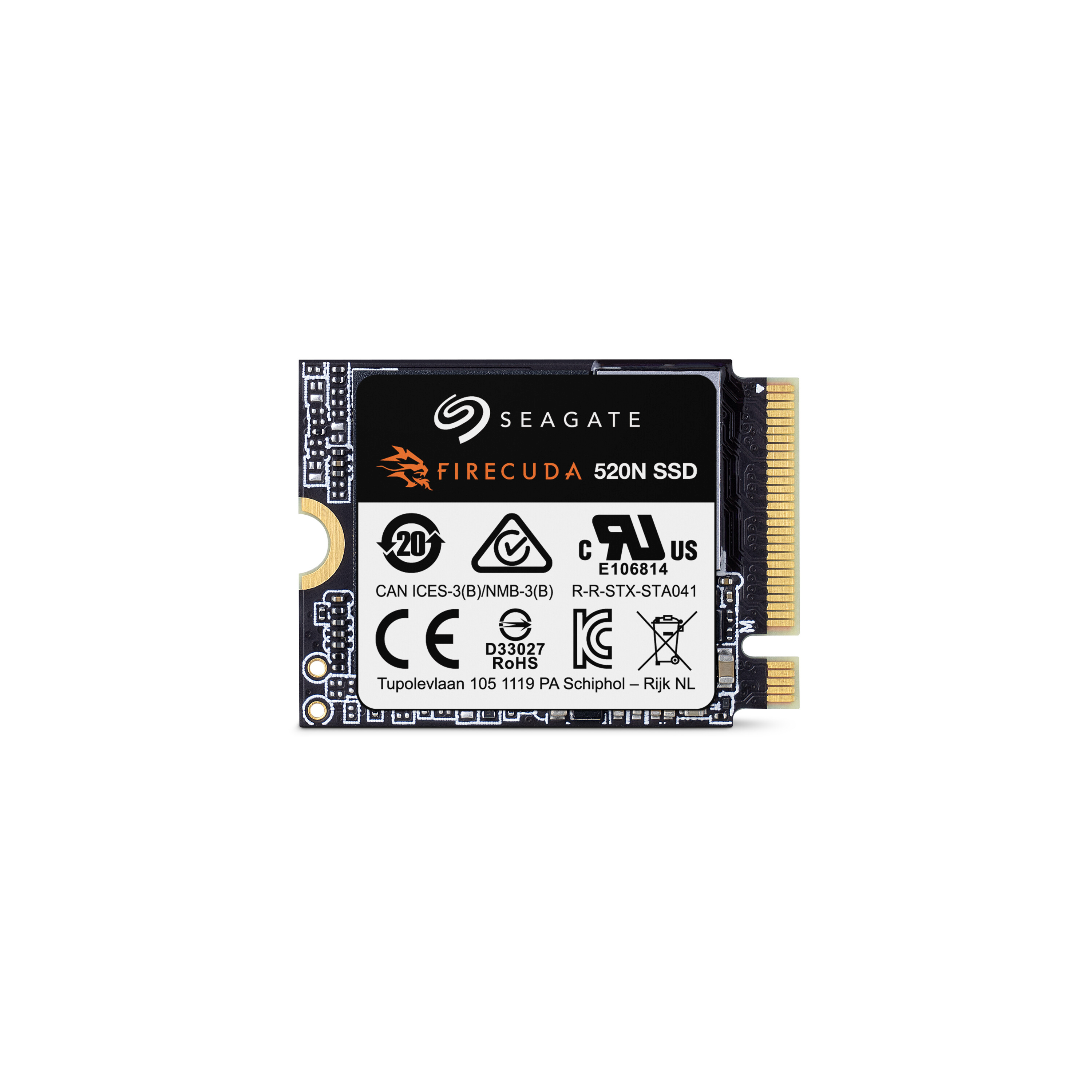 SeaGate FireCuda 520N M.2 2230 PCle Gen4 x4 NVMe SSD 1TB Lesetransferrate 4.800 MB/s
