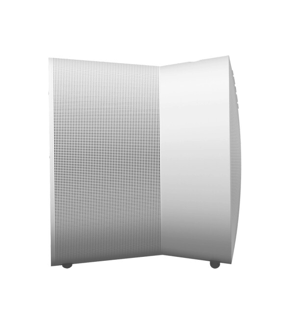 Seitenansicht des weißen Sonos Era 300 Smart Speakers