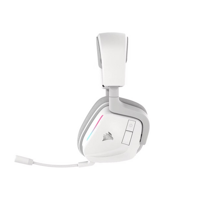Corsair Void v2 Wireless Gaming-Headset mit Bluetooth für PC, PS5, PS4, Switch & Mobile – Dolby Atmos, 70 Stunden Akkulaufzeit, Duale Wireless, Schnelles Aufladen – Weiß