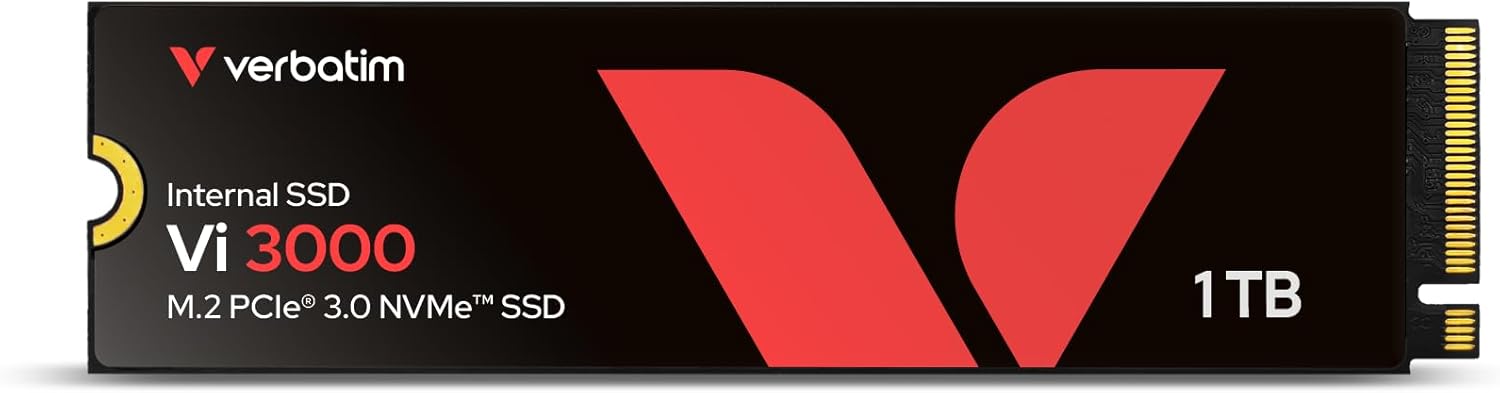 Verbatim Vi3000 SSD PCle NVMe M.2 2280 Internal SSD 1TB