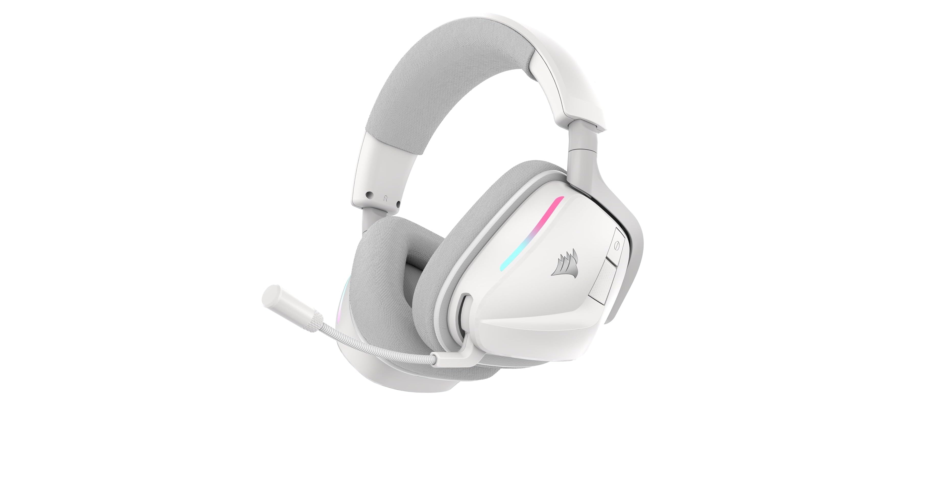 Corsair Void v2 Wireless Gaming-Headset mit Bluetooth für PC, PS5, PS4, Switch & Mobile – Dolby Atmos, 70 Stunden Akkulaufzeit, Duale Wireless, Schnelles Aufladen – Weiß