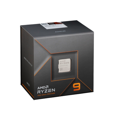 AMD Ryzen 9 Prozessor in seinem Box, Vorderseite 