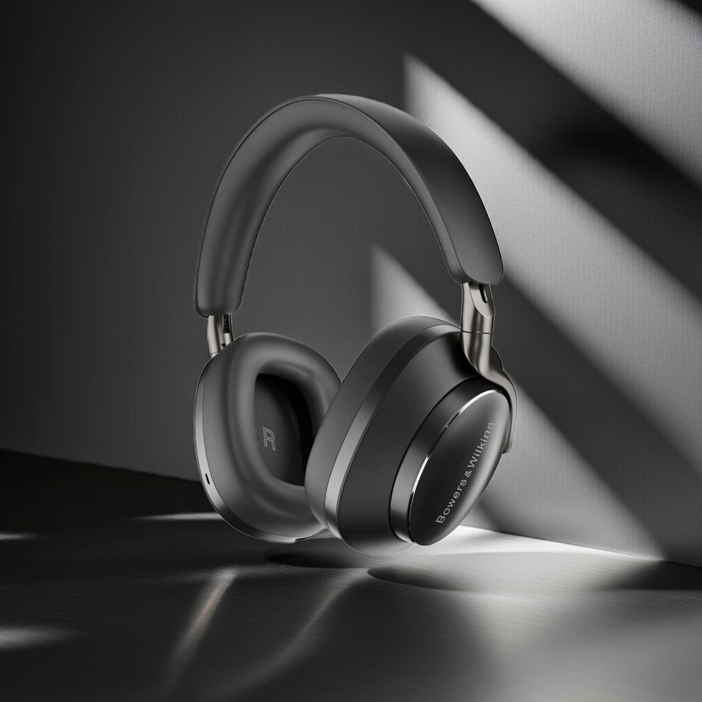 Elegante Bowers & Wilkins PX8 Over-Ear-Kopfhörer in mattem Schwarz