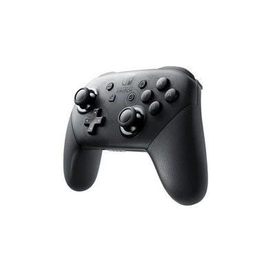 Seitenansicht des grauen Nintendo Switch Pro Controllers