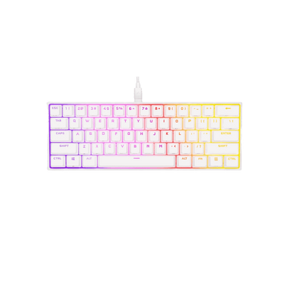 Corsair K65 RGB Mini 60% Gaming Tastatur (MX Speed RGB Silver) (DE) QWERTZ
