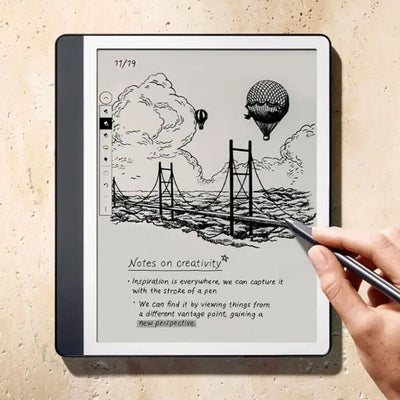 Amazon Kindle Scribe 2024 – Rückseite und Premium Pen