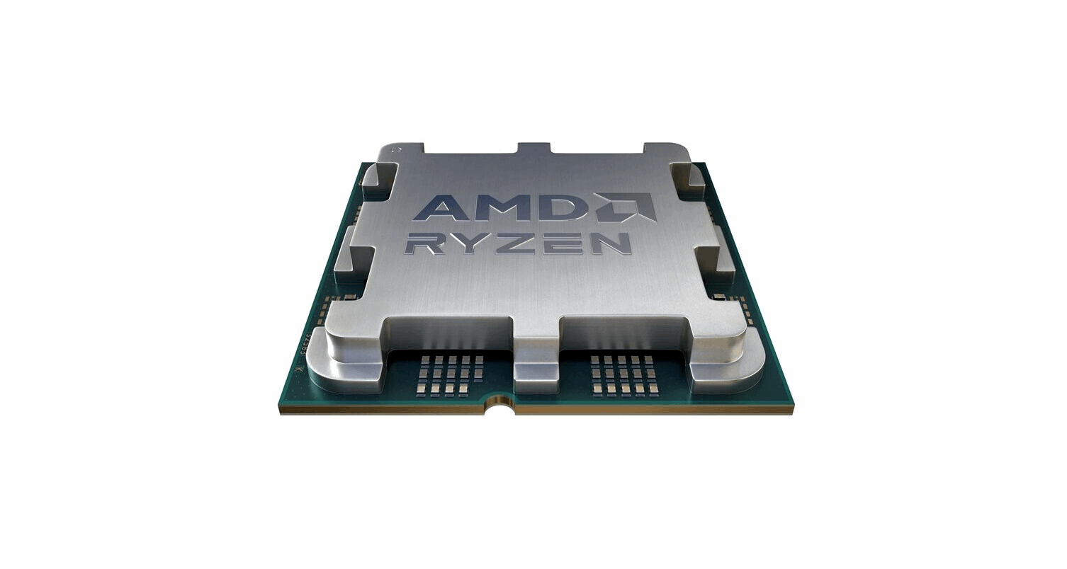 Nahaufnahme des AMD Ryzen 9 7900X3D Prozessors für den Sockel AM5 mit deutlich lesbarer Modellbezeichnung auf dem Heatspreader.