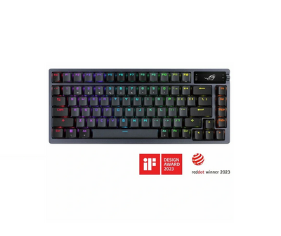 ASUS ROG Azoth RGB Gaming-Tastatur (deutsches Layout, Bluetooth, 2,4-GHz, USB)