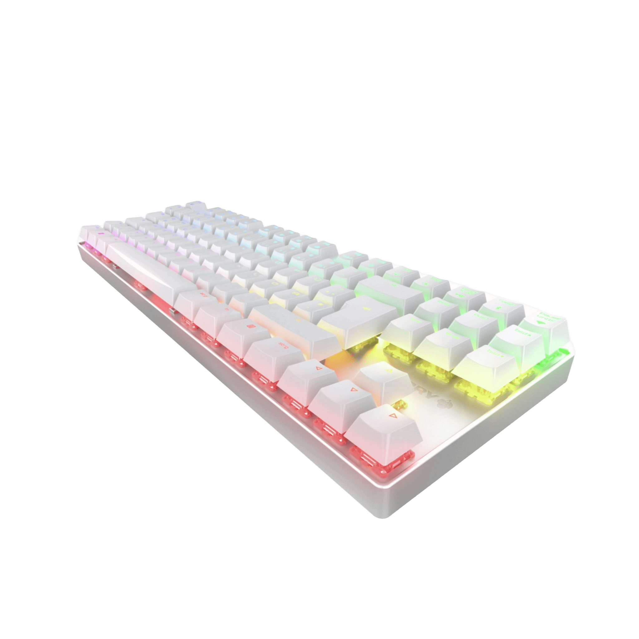 CHERRY MX 8.2 TKL Wireless DE - Layout, RGB, MX Red, weiß - Flipping Tech