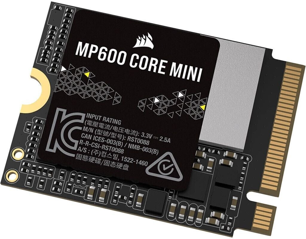 Corsair MP600 MINI 2 TB M.2 NVMe PCIe x4 Gen4 SSD – M.2 2230