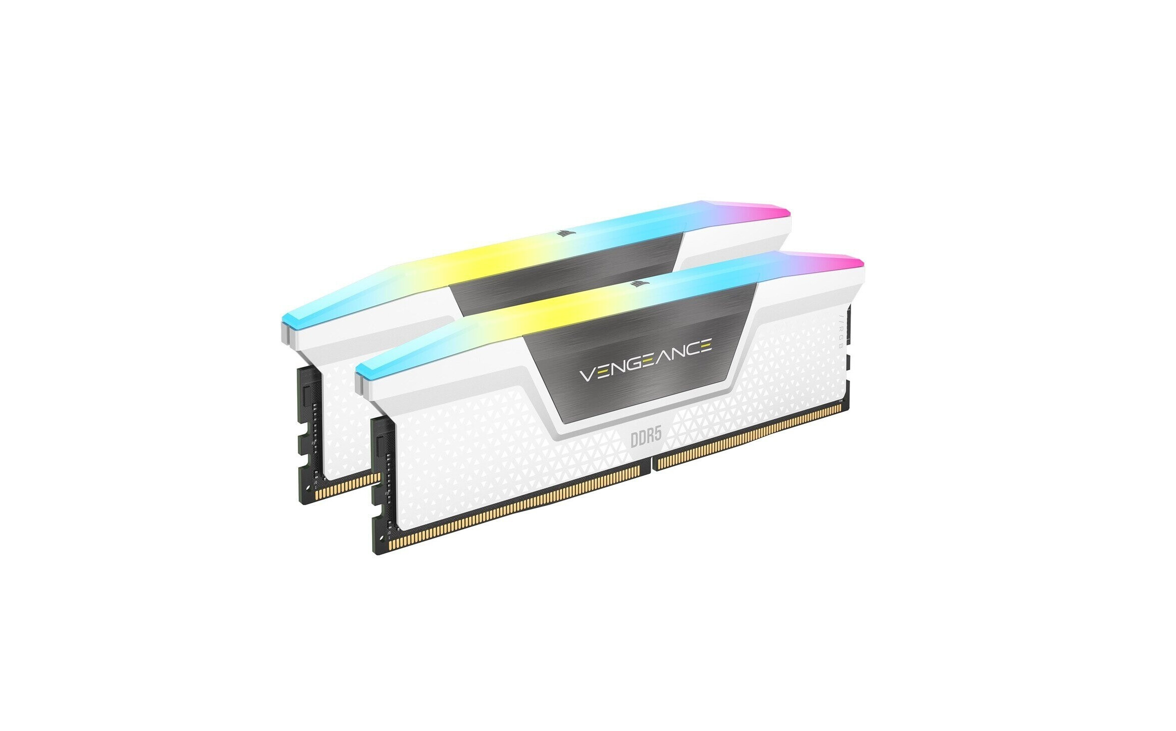 CORSAIR Vengeance RGB DDR5 RAM 32GB (2x16GB) 6000MHz CL36-44-44-96 1.4V AMD Expo & Intel XMP Desktop-Computer-Speicher - Weiß (CMH32GX5M2E6000Z36W)