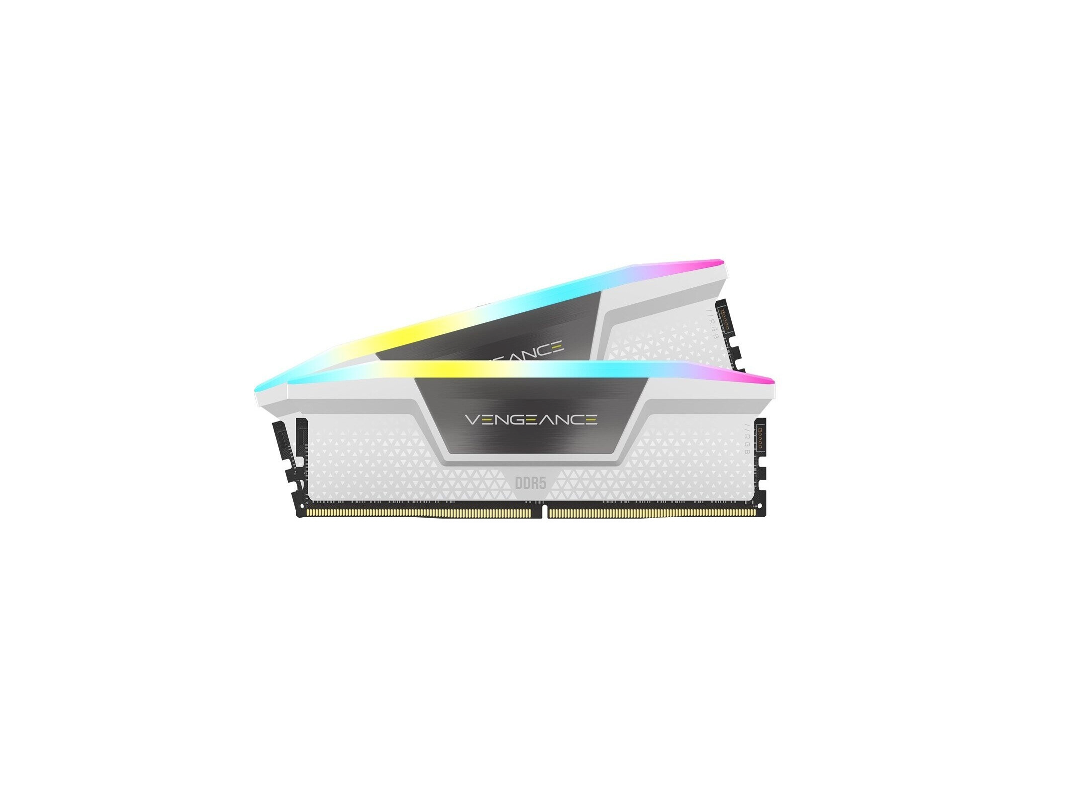 CORSAIR Vengeance RGB DDR5 RAM 32GB (2x16GB) 6000MHz CL36-44-44-96 1.4V AMD Expo & Intel XMP Desktop-Computer-Speicher - Weiß (CMH32GX5M2E6000Z36W)