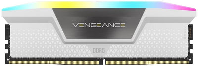 CORSAIR Vengeance RGB DDR5 RAM 32GB (2x16GB) 6000MHz CL36-44-44-96 1.4V AMD Expo & Intel XMP Desktop-Computer-Speicher - Weiß (CMH32GX5M2E6000Z36W)