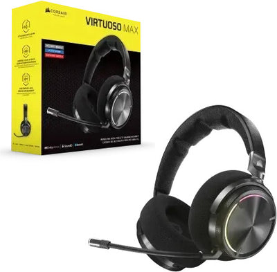 Corsair Virtuoso MAX Wireless Gaming-Headset mit Bluetooth – Dolby Atmos, SoundID, Aktive Geräuschunterdrückung