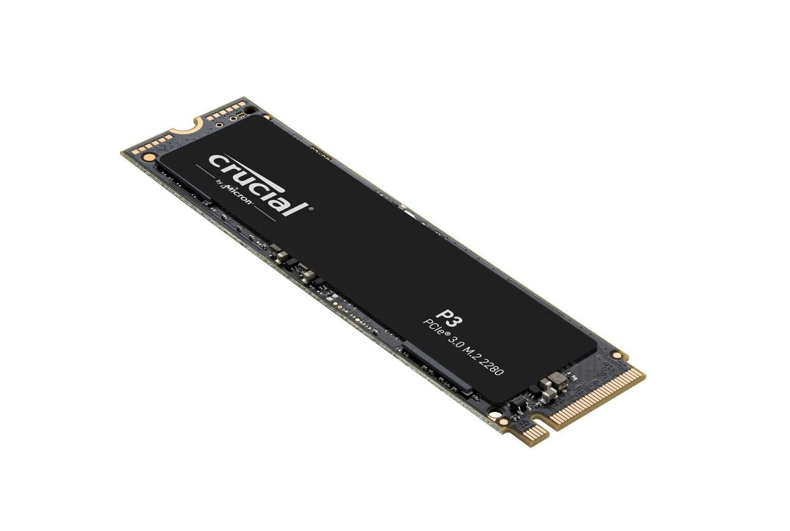 Crucial P3 PCle 3.0 NVMe M.2 SSD 500GB bis zu 3500 MB/s Lesegeschwindigkeit