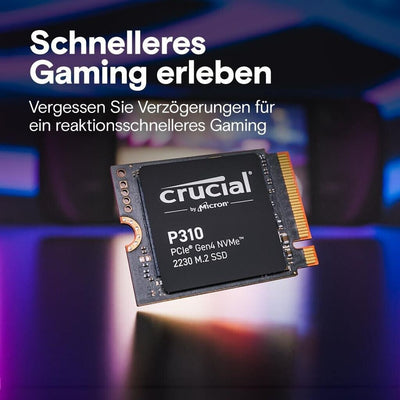 Crucial P310 PCIe Gen4 NVMe 2230 M.2 SSD intern, bis 7.100 MB/s