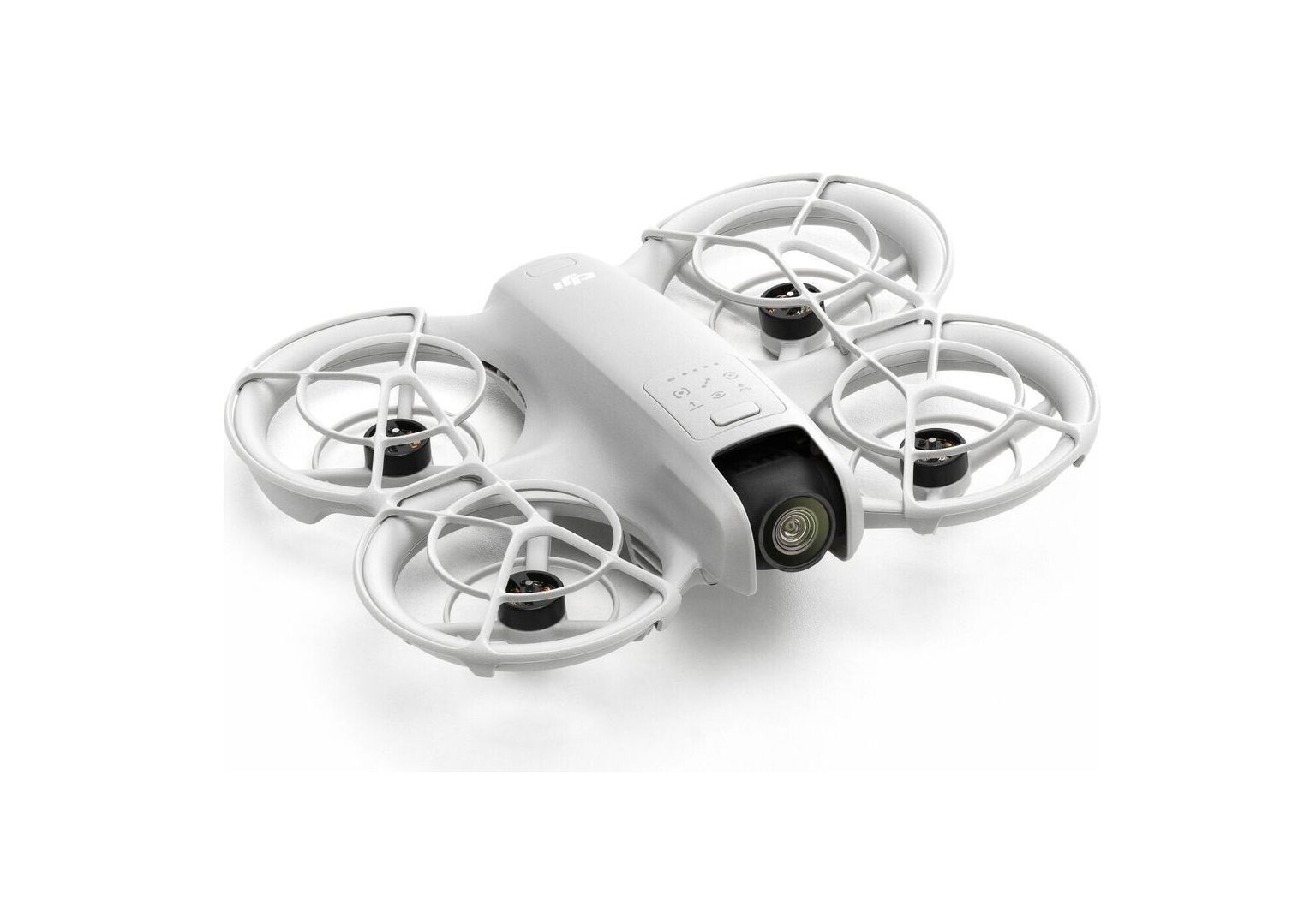 Die DJI Neo Drohne, bereit für den Flug.