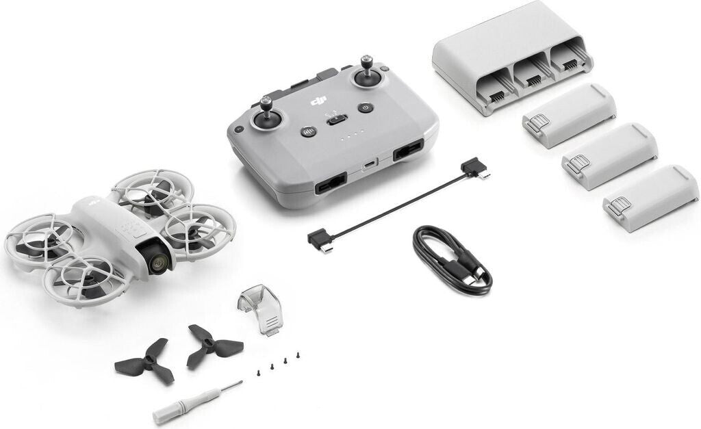 DJI Neo Drohne mit Fly More Combo  mit Zubehörpaket
