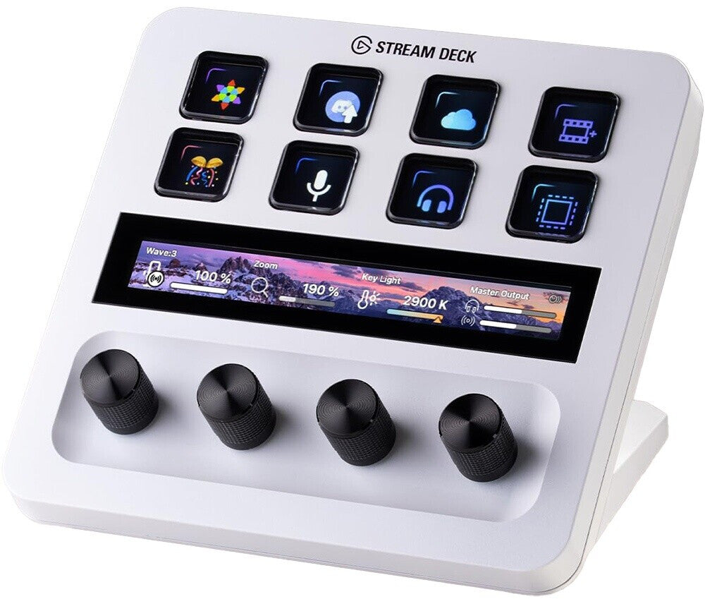 Elgato Stream Deck + White, Audiomixer, Live-Produktion und Studio-Controller