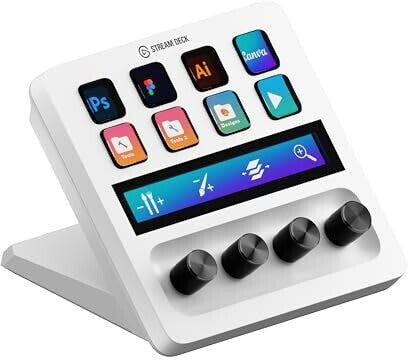 Elgato Stream Deck + White, Audiomixer, Live-Produktion und Studio-Controller