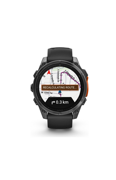 Garmin fenix 8 47mm AMOLED – GPS-Multisport-Smartwatch Schwarz/Schiefergrau