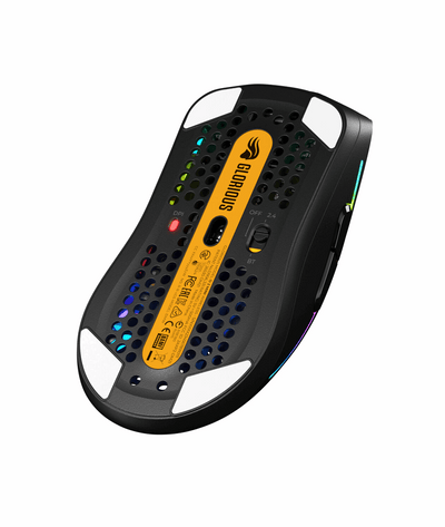 Glorious Gaming Model O 2 Mini Leichte 57g, bis 210 Stunden Akkulaufzeit Gaming Maus RGB