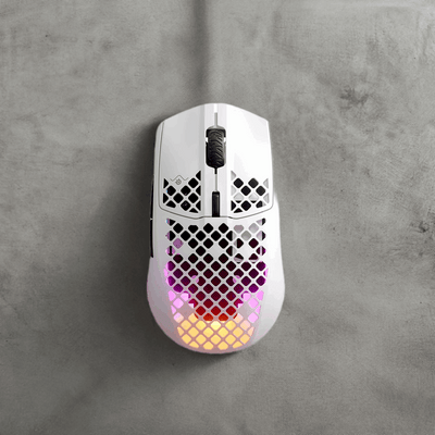 SteelSeries Aerox 3 Wireless - RGB Gaming-Mouse - Federleichtes Design - TrueMove Air-Sensor mit 18.000 DPI - Snow