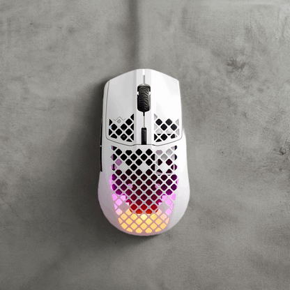 SteelSeries Aerox 3 Wireless - RGB Gaming-Mouse - Federleichtes Design - TrueMove Air-Sensor mit 18.000 DPI - Snow