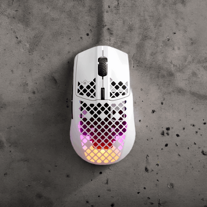 SteelSeries Aerox 3 Wireless - RGB Gaming-Mouse - Federleichtes Design - TrueMove Air-Sensor mit 18.000 DPI - Snow