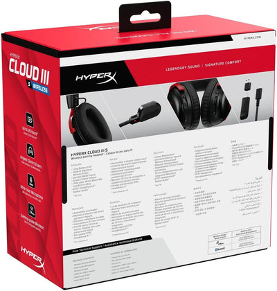HYPERX Cloud III S Wireless - Gaming Headset - ohrumschließend - 2,4 GHz - kabellos