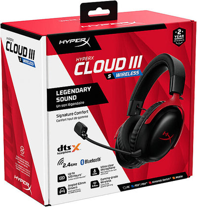 HYPERX Cloud III S Wireless - Gaming Headset - ohrumschließend - 2,4 GHz - kabellos
